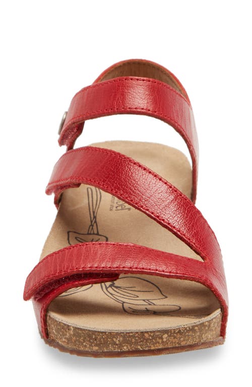 Josef Seibel Tonga 25 Sandal In Red/red Leather