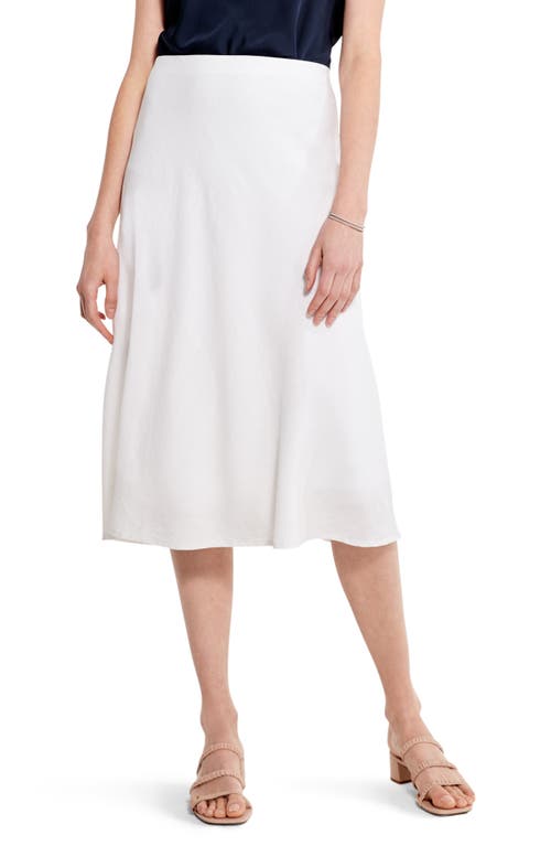 NIC+ZOE Rumba Linen Blend Skirt in Paper White