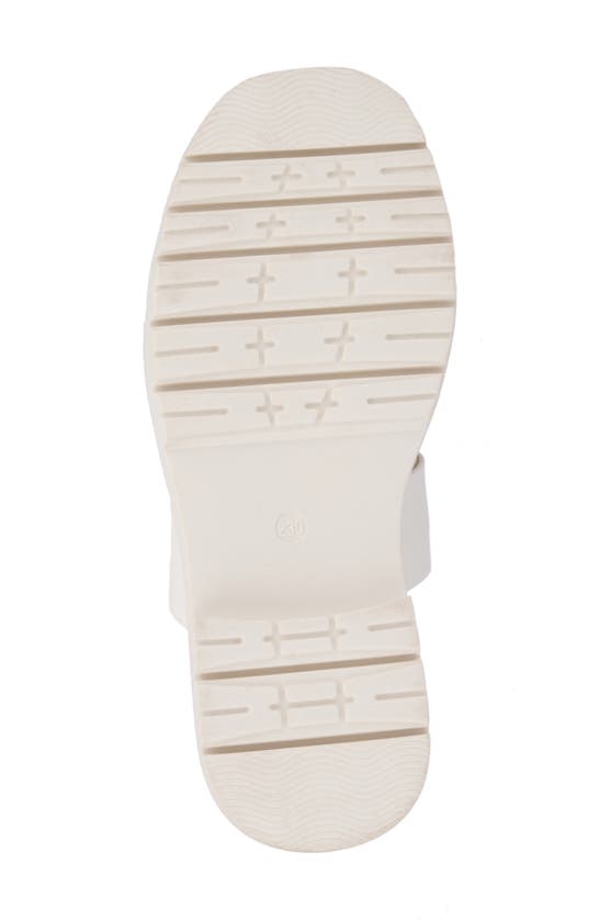 Shop Olivia Miller Tempting Platform Slide Sandal In White