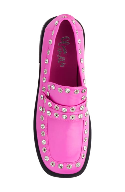 Olivia Miller Libra Rivet Loafer In Pink