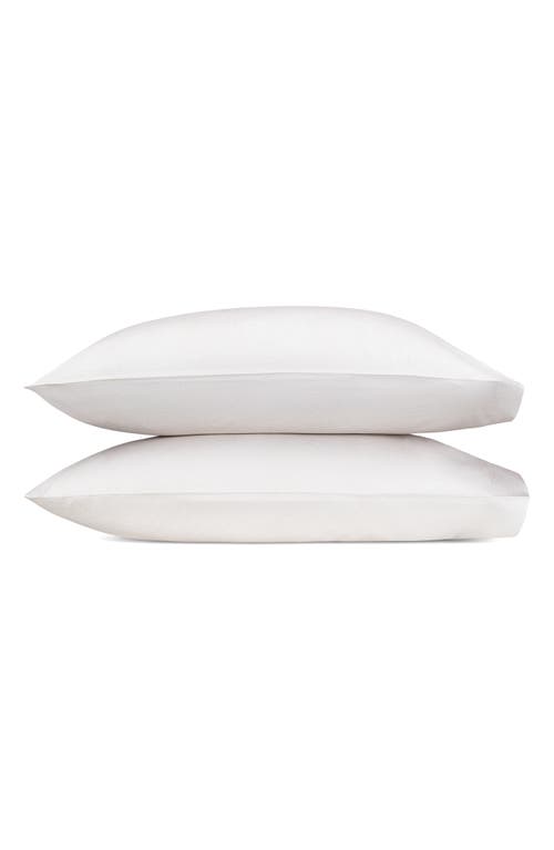 Matouk Jasper Set Of 2 Cotton Sateen Pillowcases In White