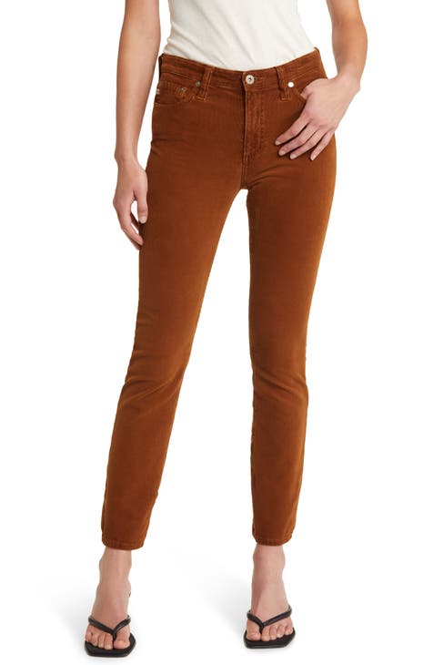 womens brown corderoy pants | Nordstrom