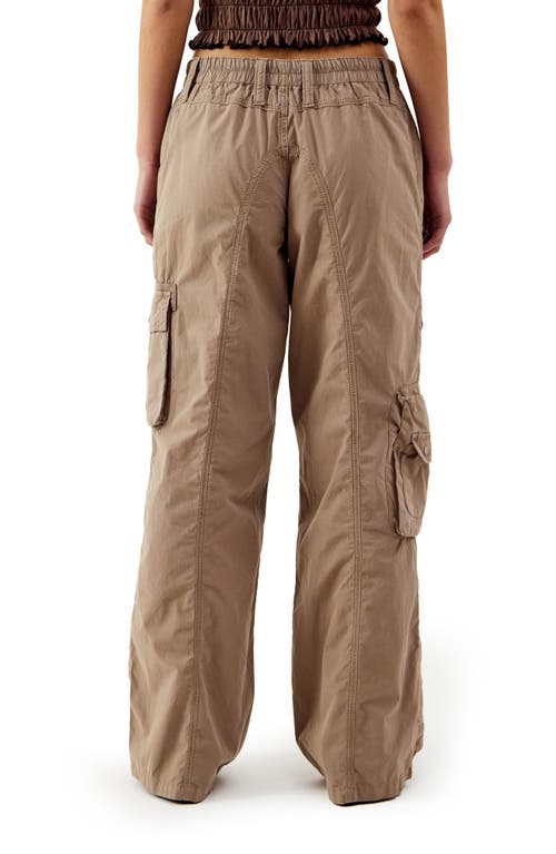 Shop Bdg Urban Outfitters Y2k Cotton Cargo Pants In Light Brown