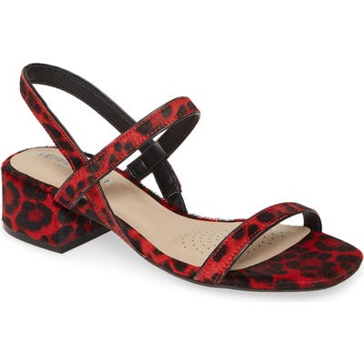 Kenneth Cole New York Maisie Genuine Calf Hair Sandal, Red