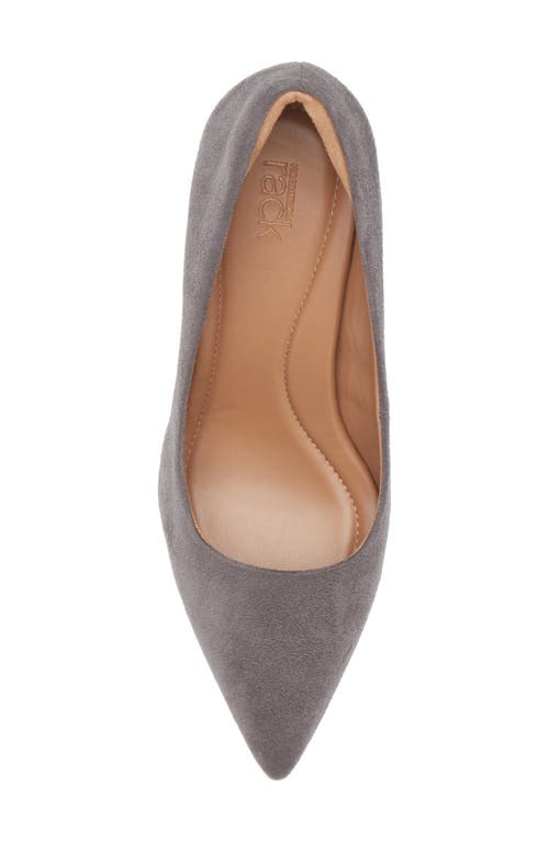 Nordstrom Rack Paige Faux Leather Pump In Grey Charcoal