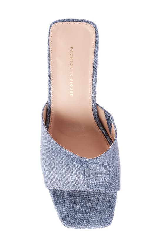 Fashion To Figure Teresa Heel Sandal In Indigo