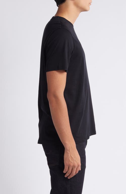 Shop 7 For All Mankind Cotton & Cashmere T-shirt In Black