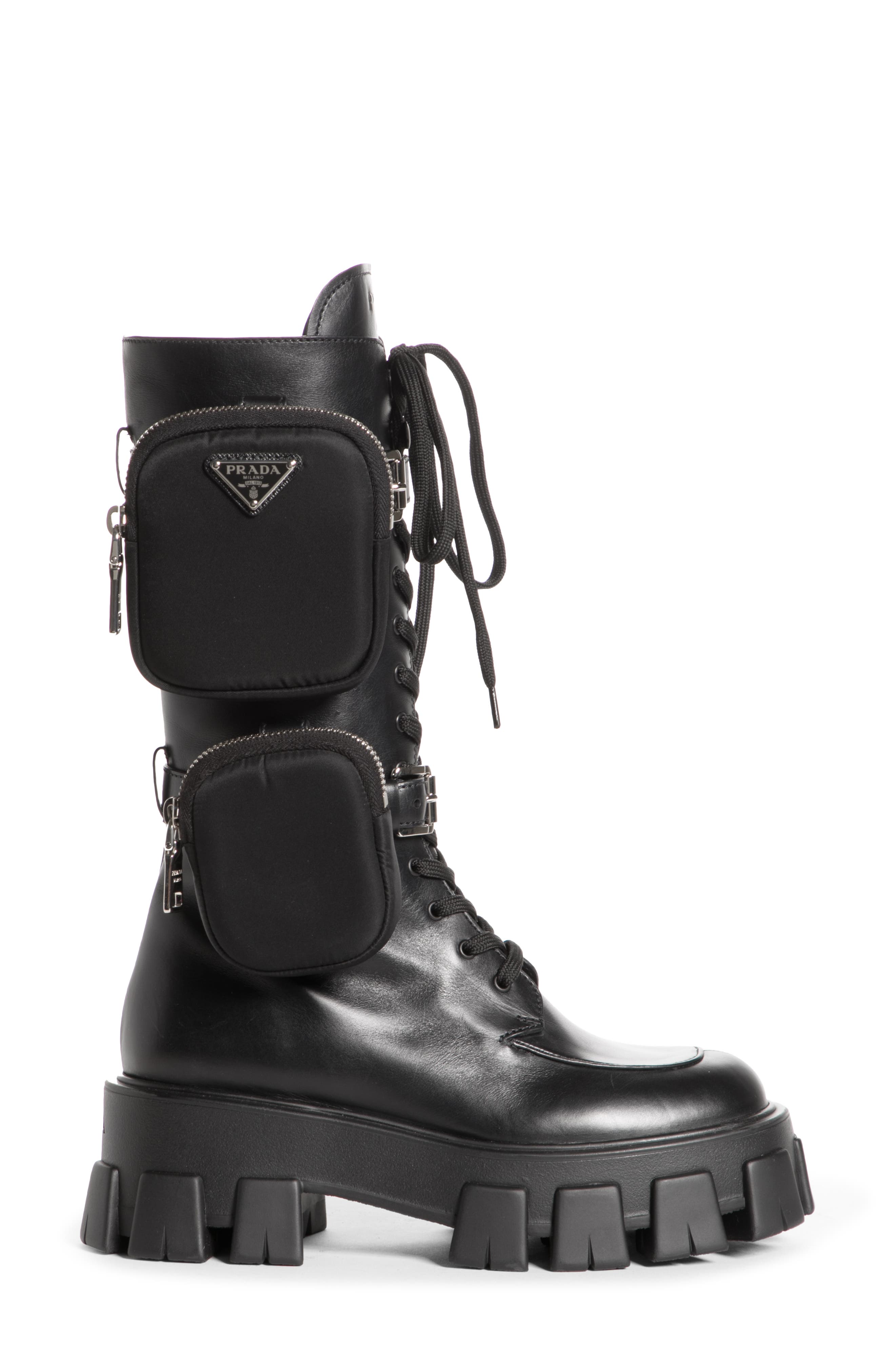 prada boots with pockets