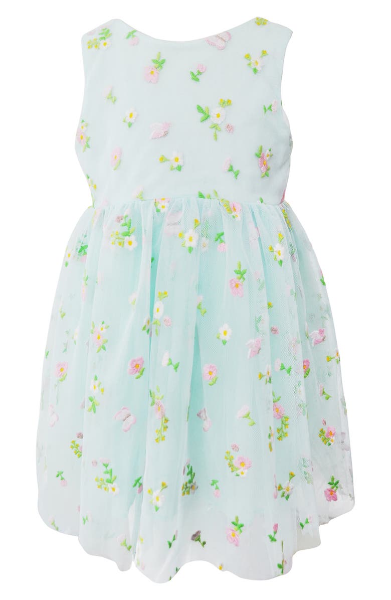 Popatu Embroidered Floral Tulle Dress (Toddler Girls, Little Girls, Big ...