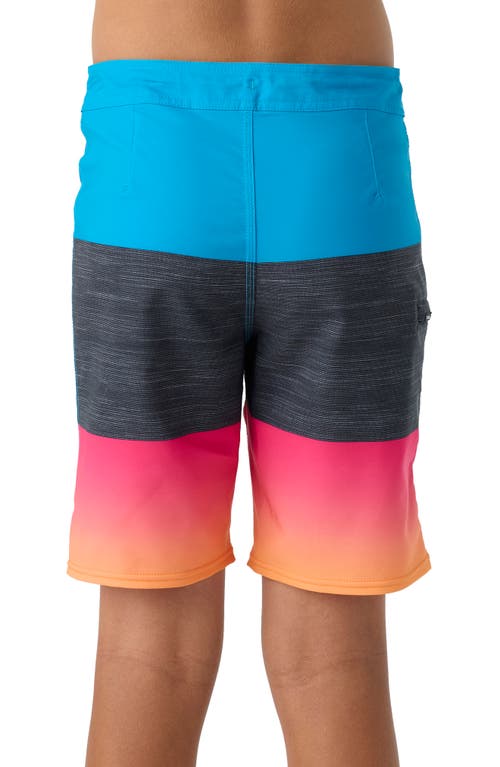 O'neill Kids' Hyperfreak Heat Block Swim Trunks In Fuchsia