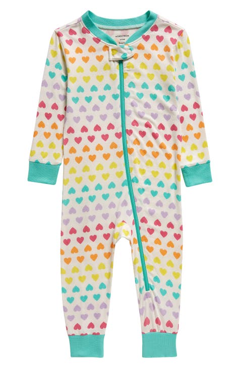 Print Fitted One-Piece Pajamas (Baby)