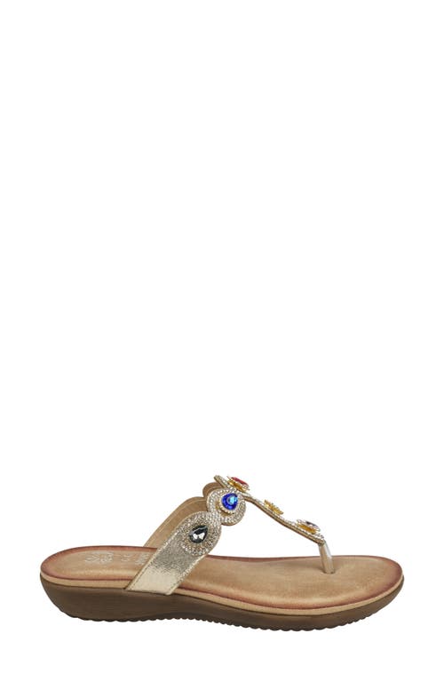 Shop Good Choice New York Zara Flip Flop In Gold