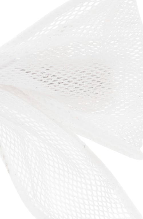 Shop Bp. 2-pack Mesh Bow Hair Clips In White Blanc