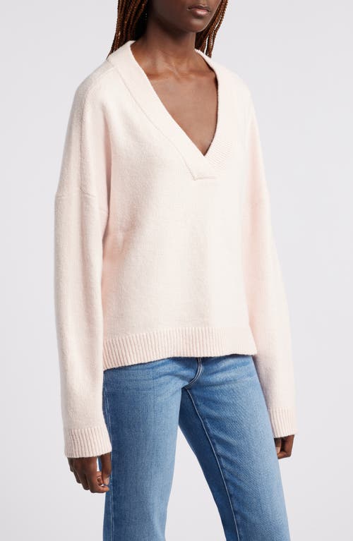 Shop Treasure & Bond Oversize V-neck Sweater In Pink Sepia