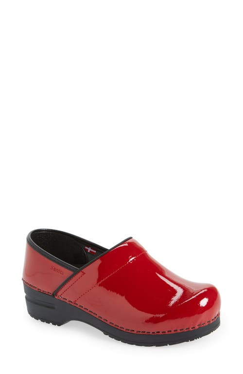 Professional Clog in Red 004