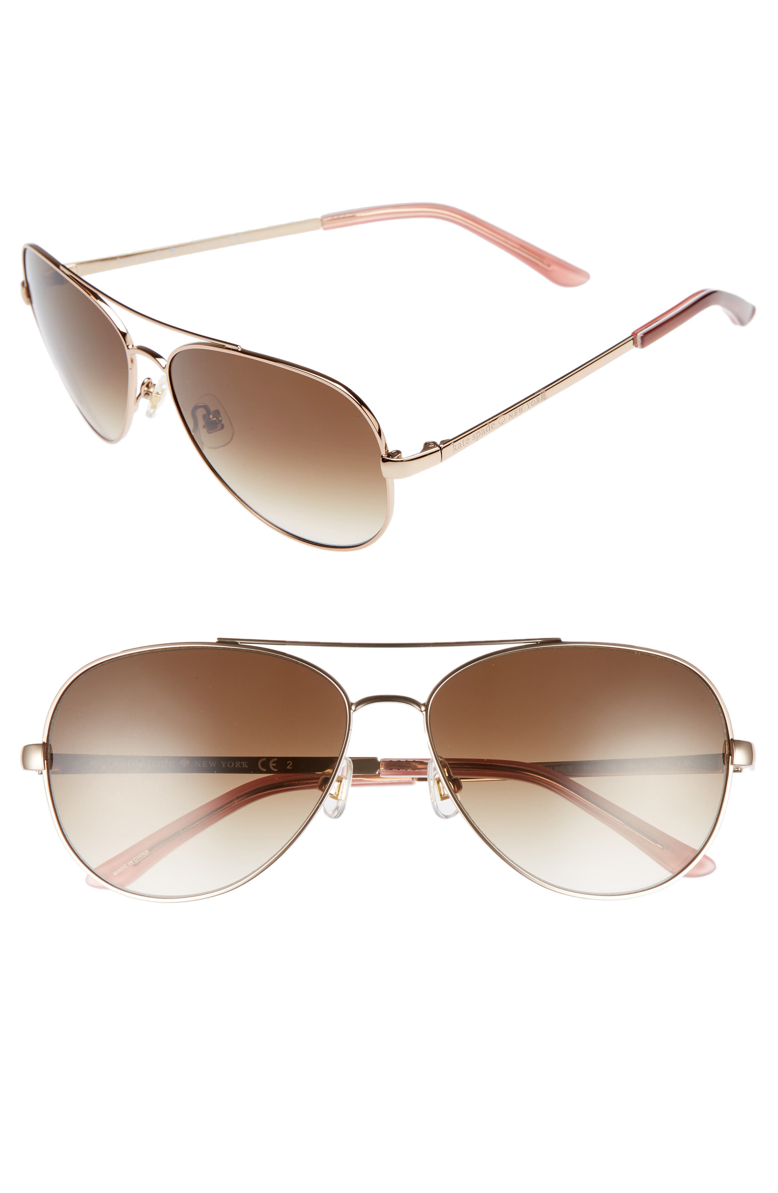 kate spade new york 'avaline' 58mm aviator sunglasses Nordstrom