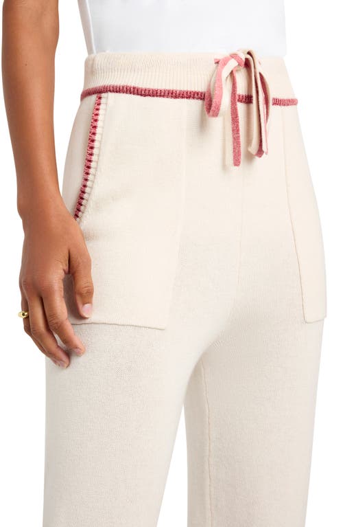 Splendid Elizabeth Sweater Joggers In Snow Heather/holly