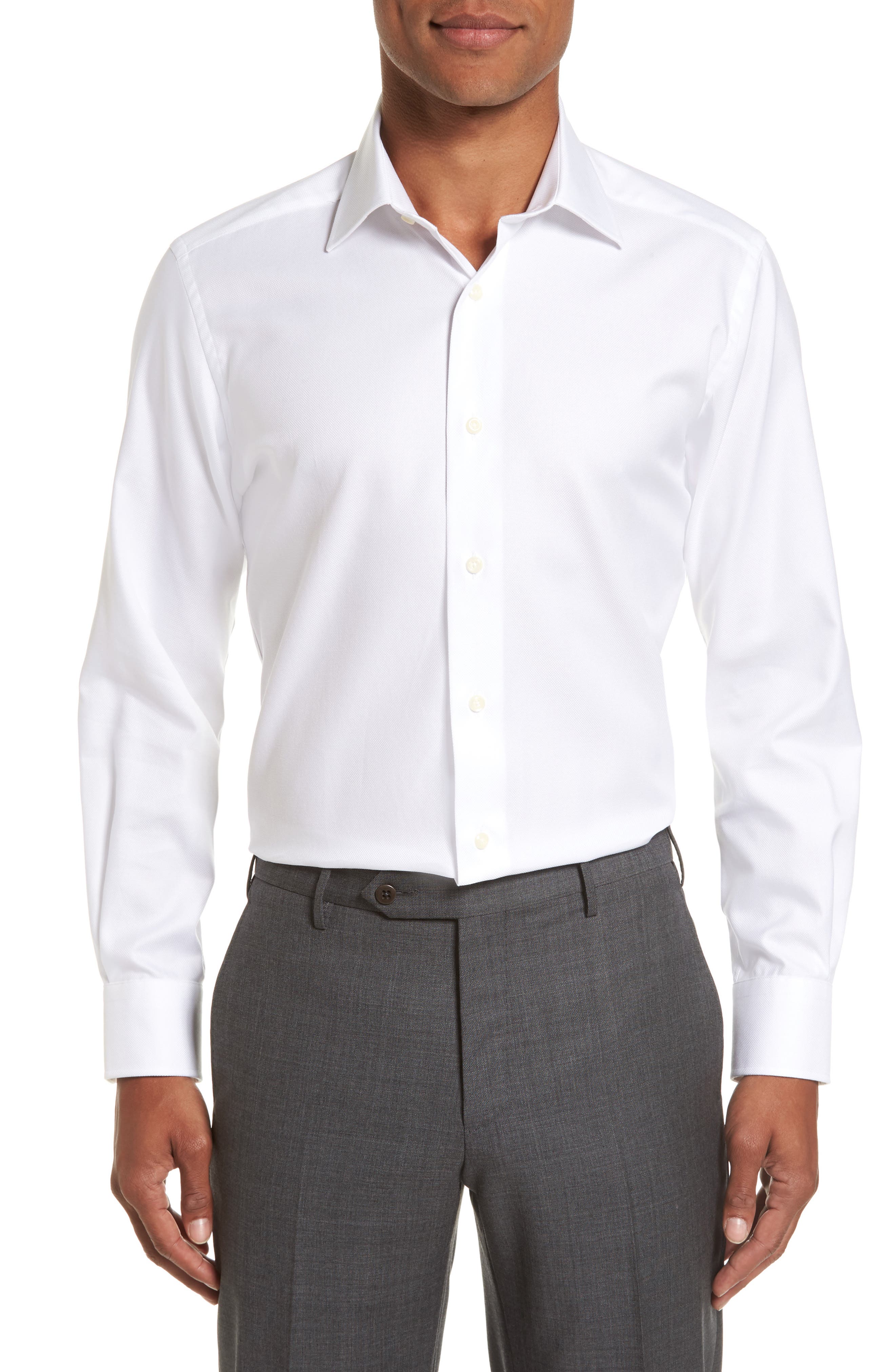 Brand New Mens Quality White Dress Shirts Sizes 20" 23" Double Cuffed 