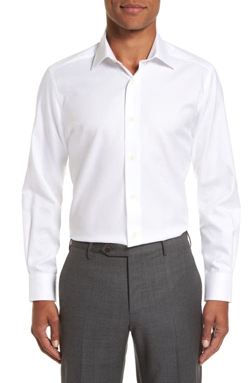 David Donahue Trim Fit Royal Oxford Dress Shirt at Nordstrom