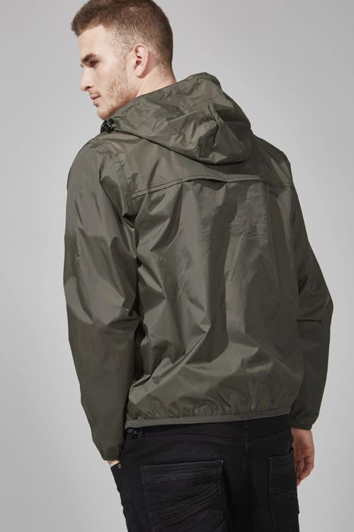 Shop O8lifestyle Unisex 1/4 Zip Rain Jacket In Torba