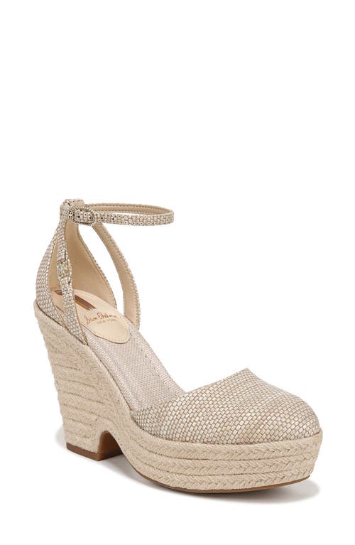 Sam Edelman Nati Platform Ankle Strap Pump Light Natural at Nordstrom,