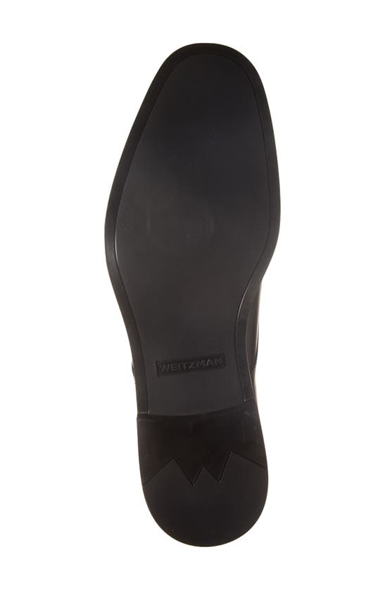 Stuart Weitzman Club Classic Cap Toe Oxford In Black