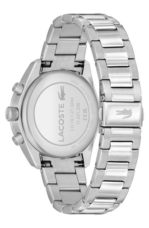 Shop Lacoste Boston Chronograph Watch, 42mm In Silver/green