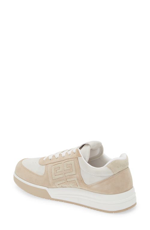 Shop Givenchy G4 Low Top Sneaker In Beige/white