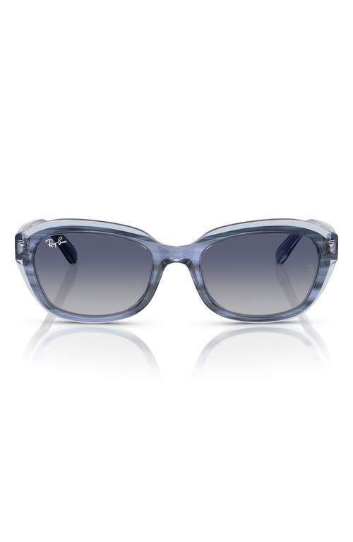 Shop Ray Ban Ray-ban Kids' 48mm Irregular Sunglasses In Grey Flash