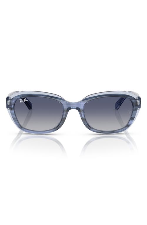 Ray-Ban Kids' 48mm Irregular Sunglasses in Grey Flash 