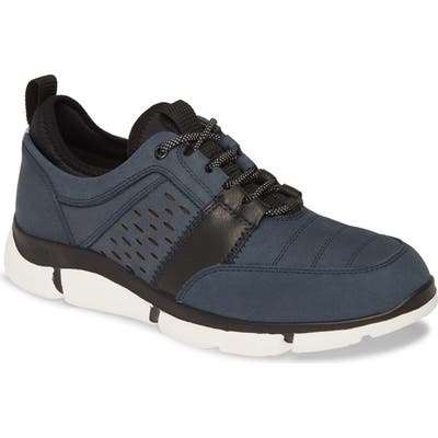 Johnston & Murphy Cleary U-Throat Waterproof Sneaker- Blue