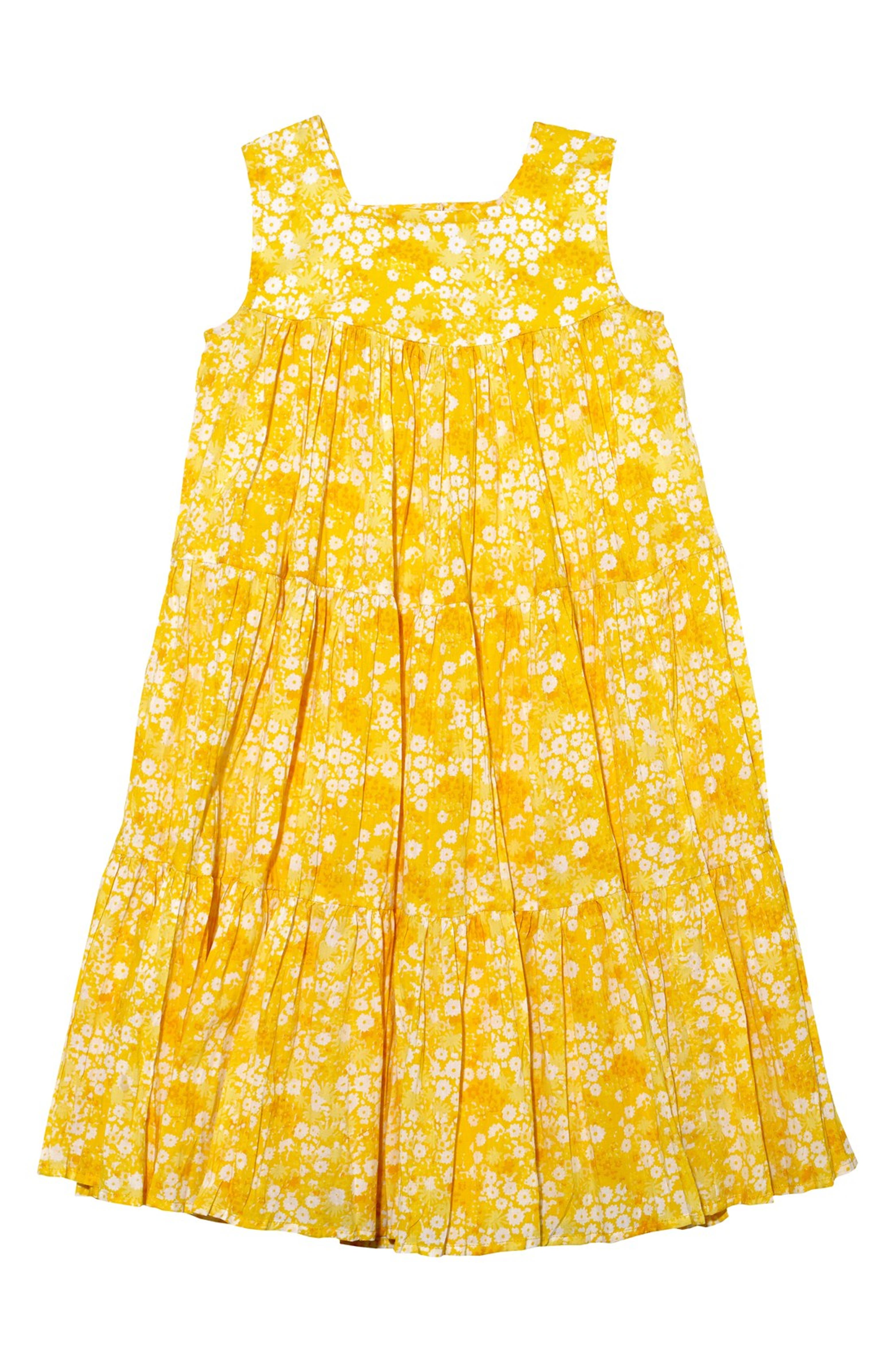 Masala Baby Floral Print Dress (Toddler Girls, Little Girls & Big Girls ...