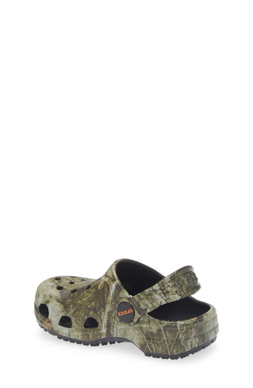 Crocs X Realtree Apx® Kids' Classic Clog In Green/multi