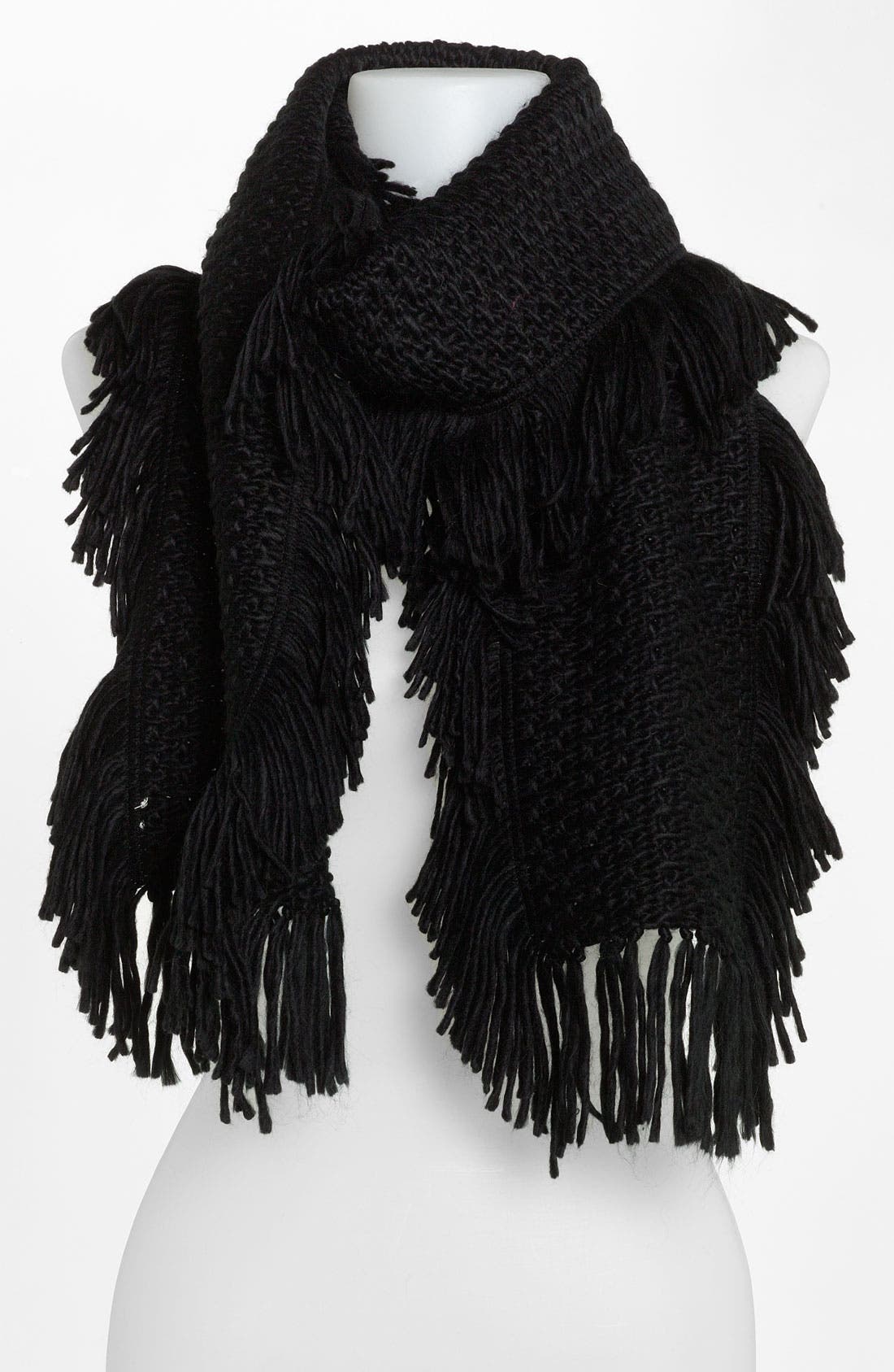 Echo Fringed Knit Scarf Nordstrom