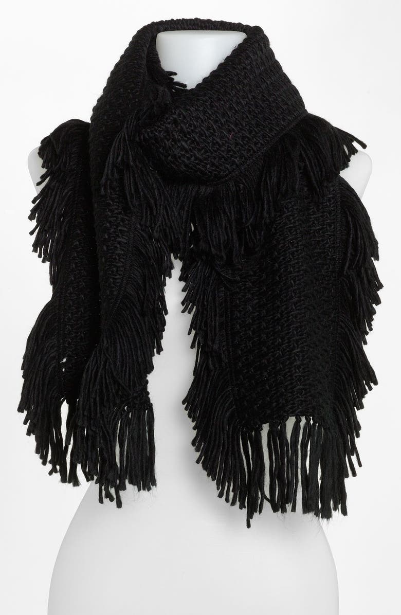Echo Fringed Knit Scarf Nordstrom