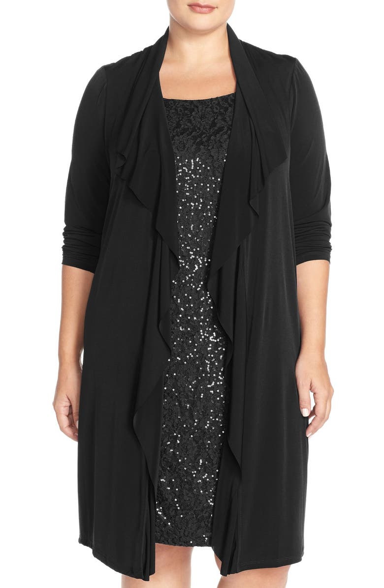 London Times Sequin Lace Jacket Dress (Plus Size) | Nordstrom