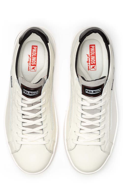 Pikolinos Xativa Basic Punched Sneaker In Off White