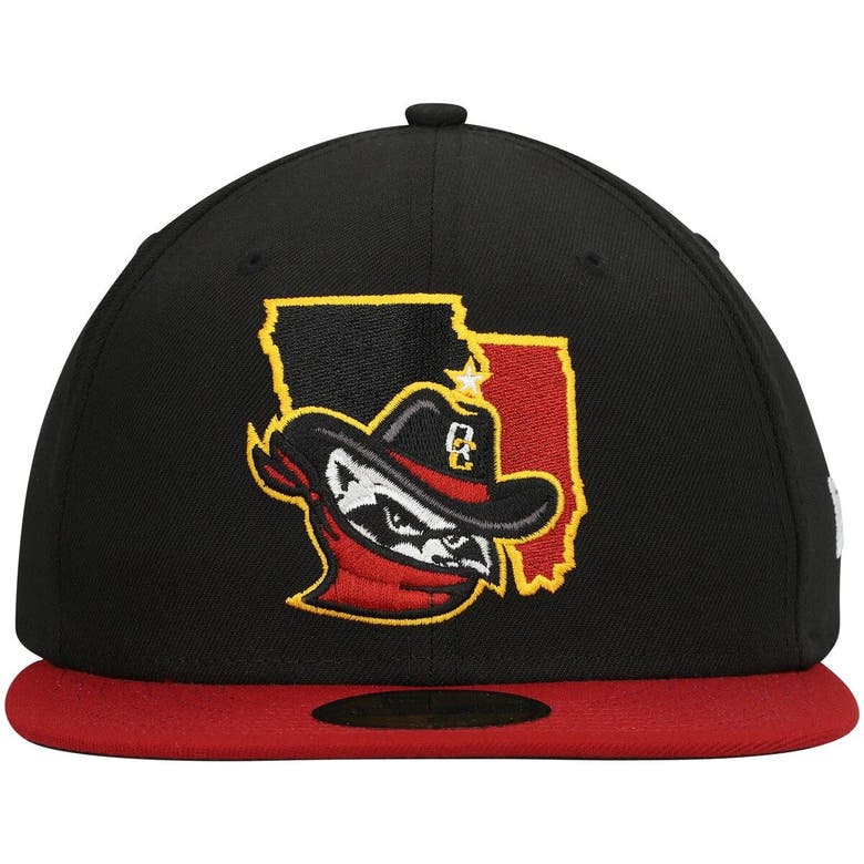 New Era Black Quad Cities River Bandits Authentic Collection Team Home