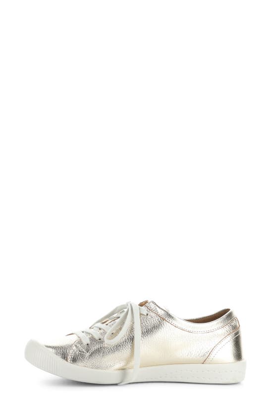 Shop Softinos By Fly London Isla Sneaker In Champagne Lamina