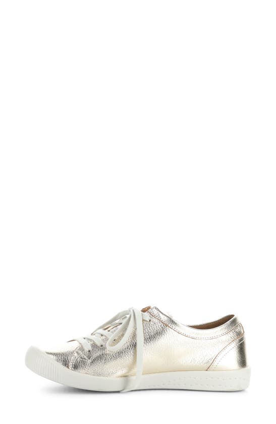 Softinos By Fly London Isla Sneaker In Champagne Lamina