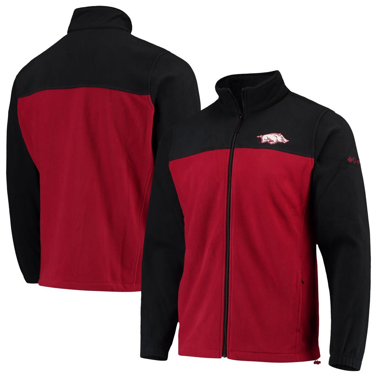 Columbia Men's Columbia Black/Cardinal Arkansas Razorbacks Flanker III ...
