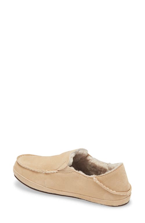 Shop Olukai Nohea Nubuck Slipper In Sandbar/sandbar Leather