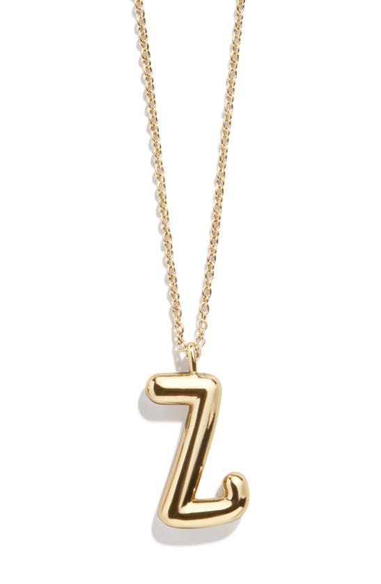 Shop Baublebar Bubble Initial Necklace In Gold Z