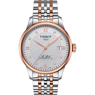 Tissot Le Locle Powermatic 80 Diamond Bracelet Watch,