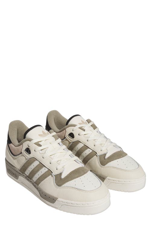 Adidas Originals Adidas Rivalry Low 86 Sneaker In Off White/black/wonder Beige