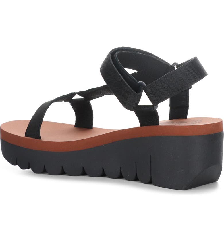 Fly London Women's Black Wedge sandals UK size 38/US size 5