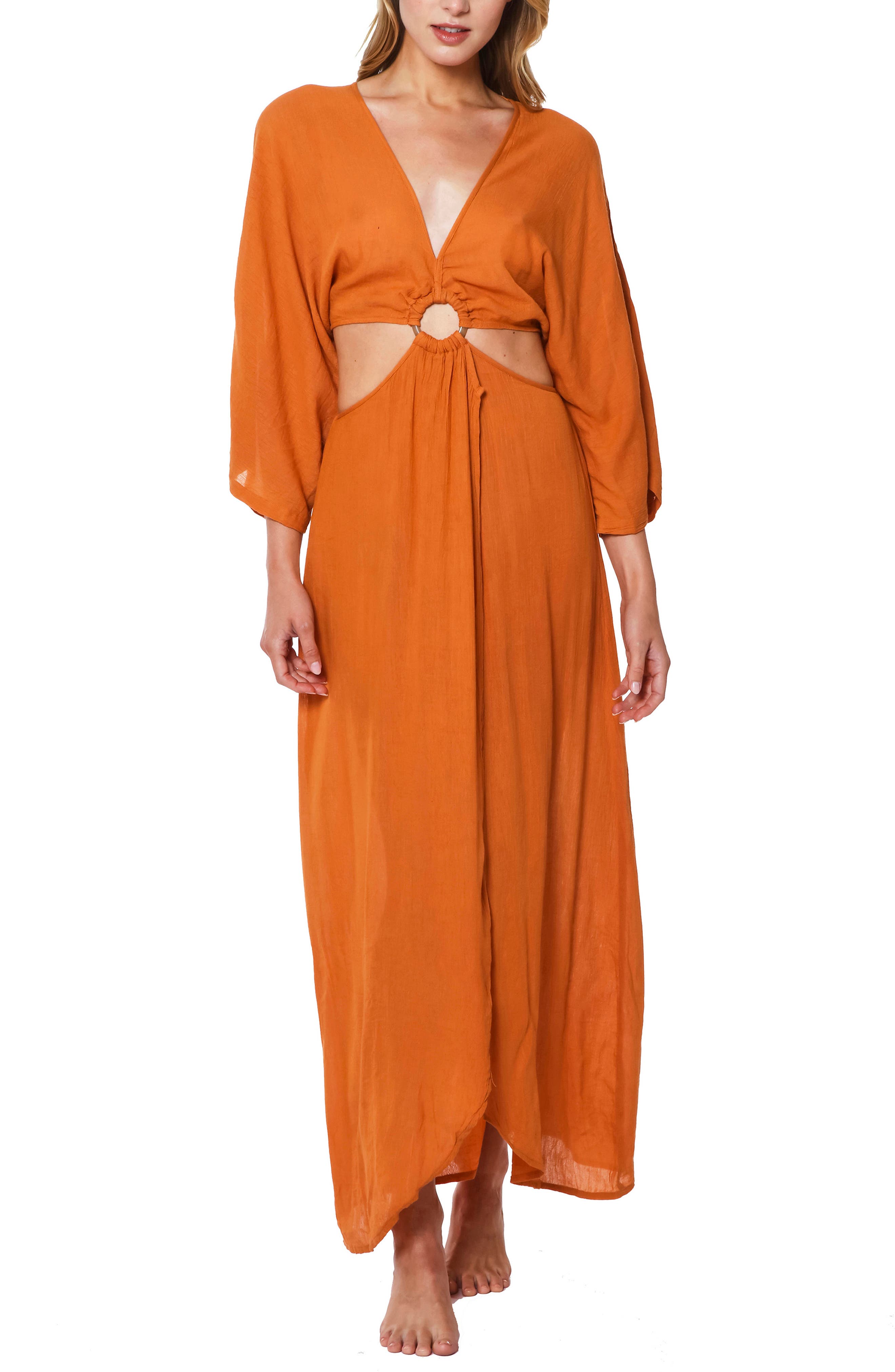 Sanctuary Women's Coastal Covers Maxi Cover-Up Dress, Small, Cotton