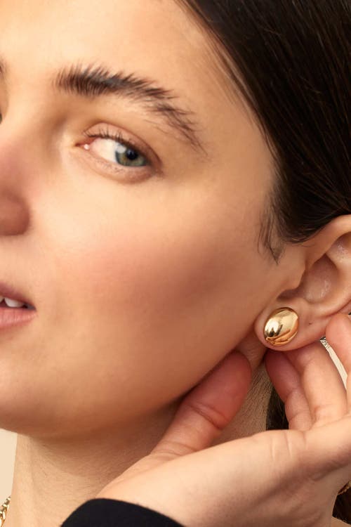 Oradina 10k Yellow Gold High Society Studs In Yellow Gold