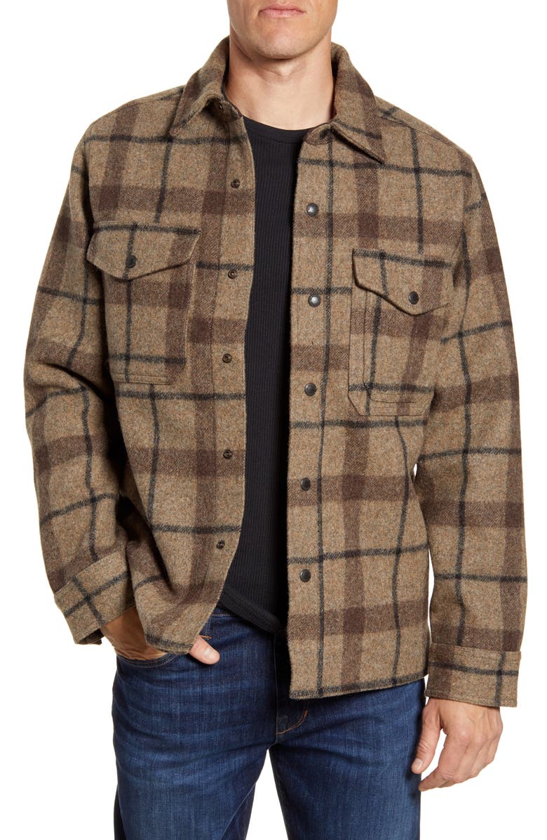Filson Mackinaw Plaid Wool Flannel Shirt Jacket | Nordstrom
