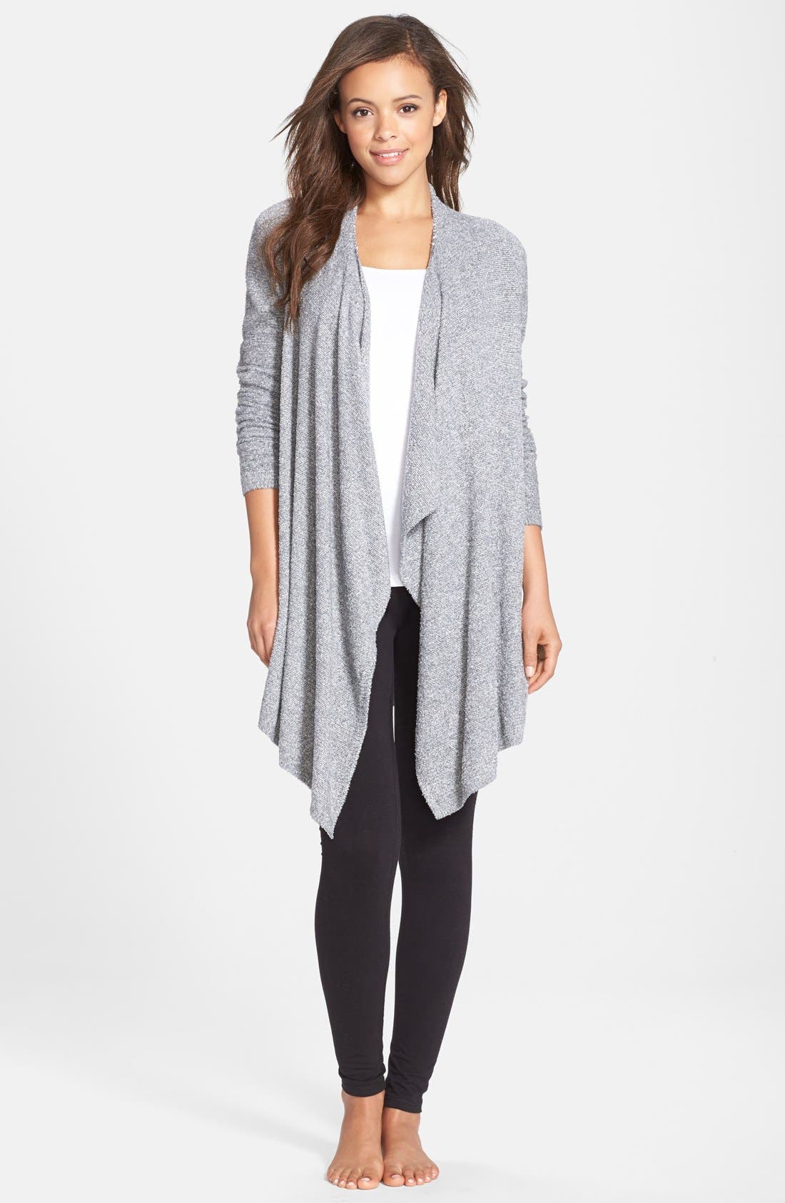 Barefoot Dreams Drape Front Cardigan Nordstrom